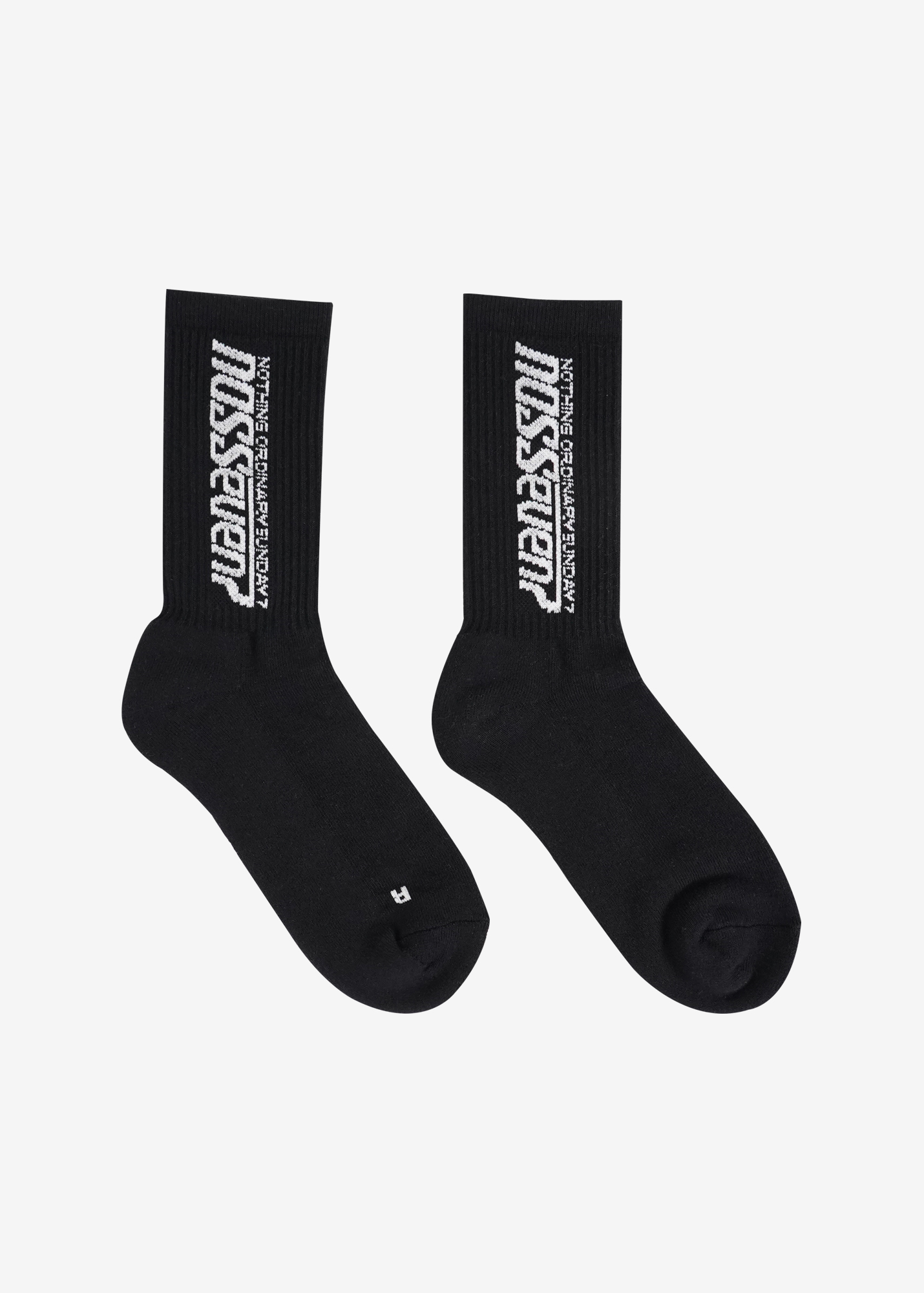 NOS7 Lettering Socks - Black