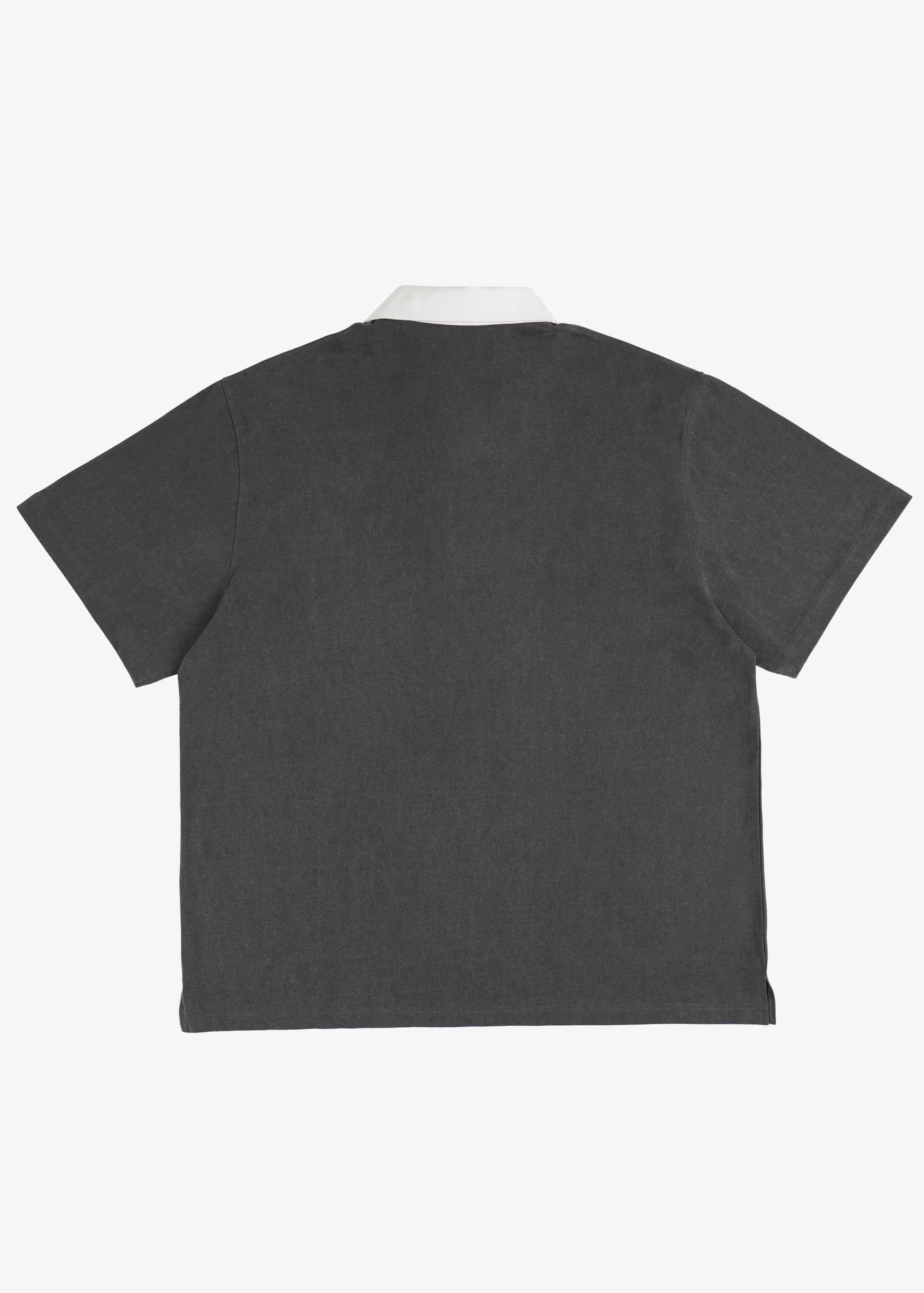 Pigment Collar T-shirt - Charcoal