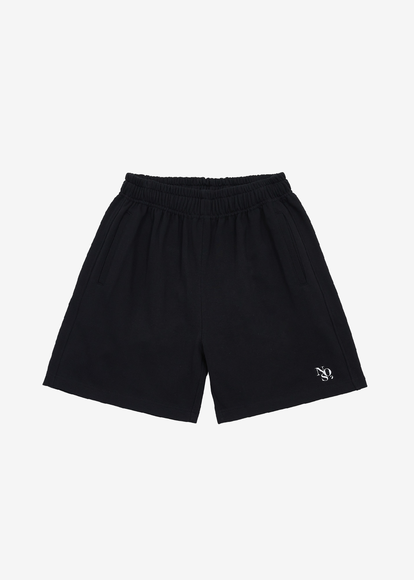 Main Logo Embroidery Shorts - Black