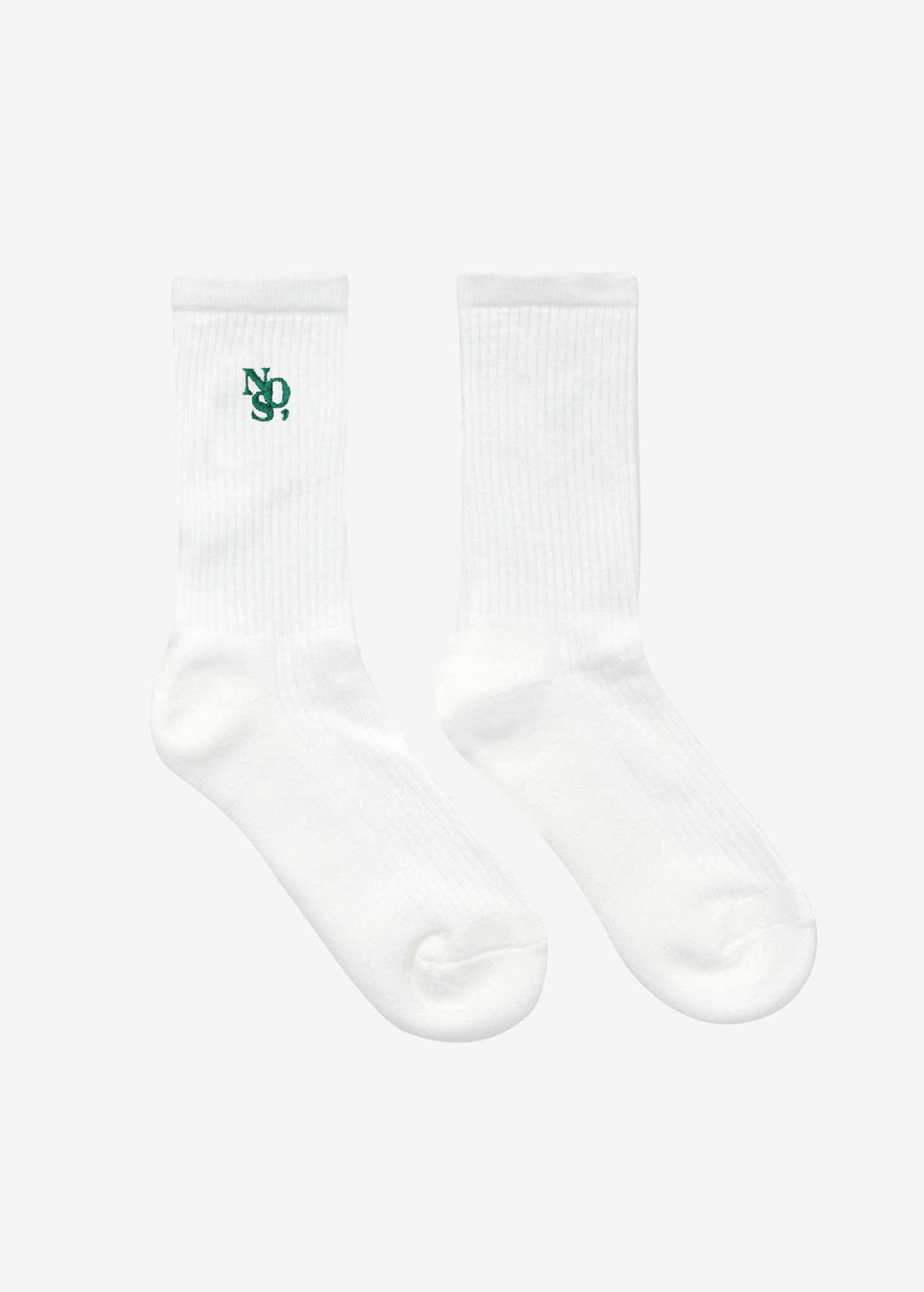 NOS7 Embroidered Socks - Green