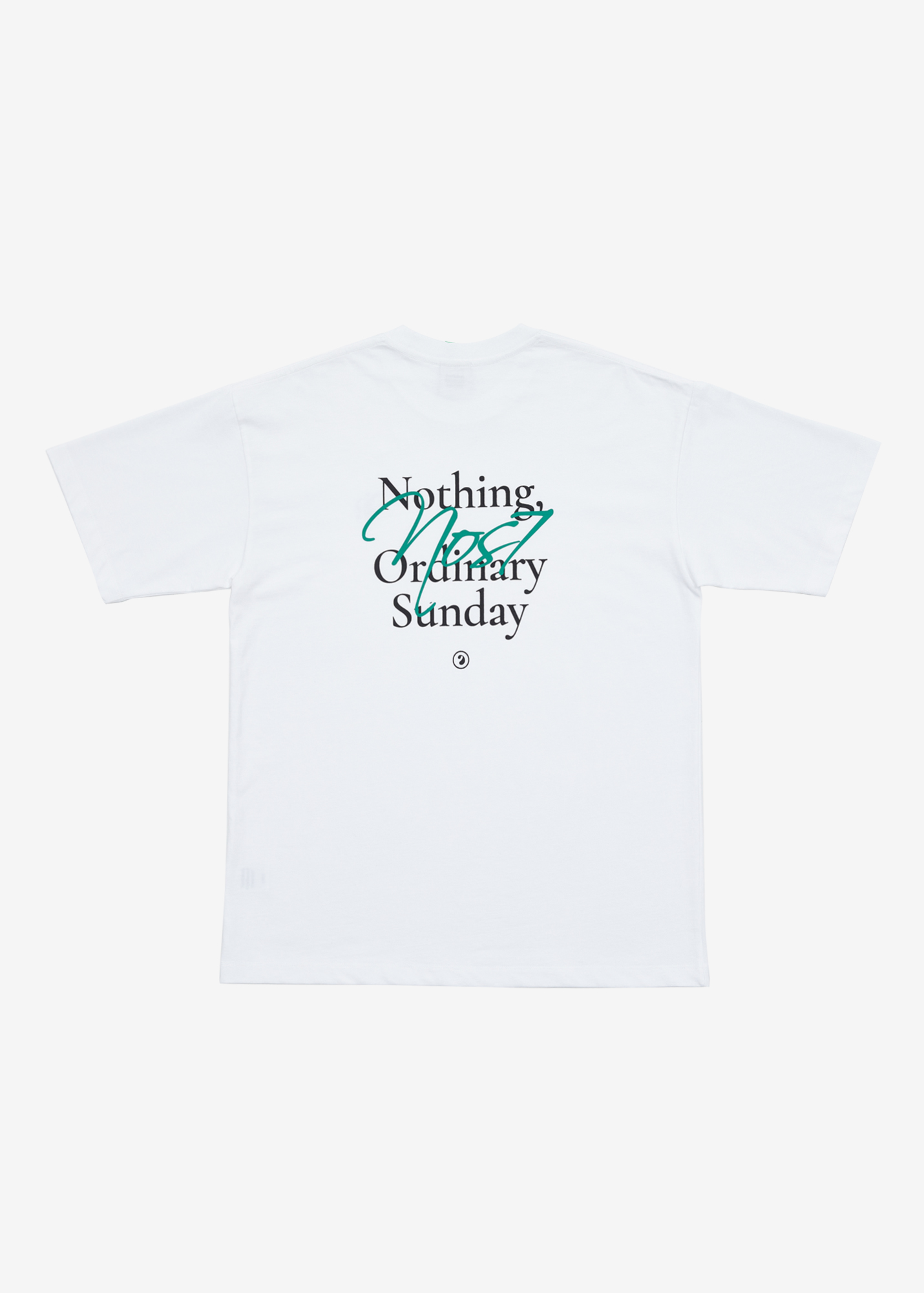 NOS7 Cursive Graphic T-shirt - White