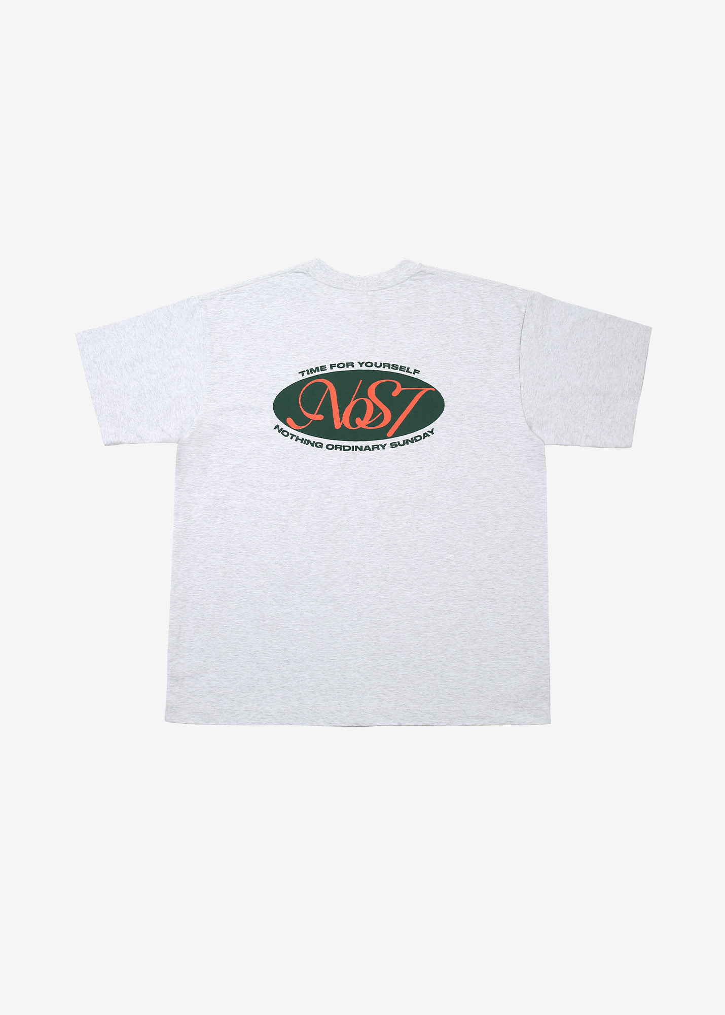 Oval Graphic T-Shirt - Light Melange