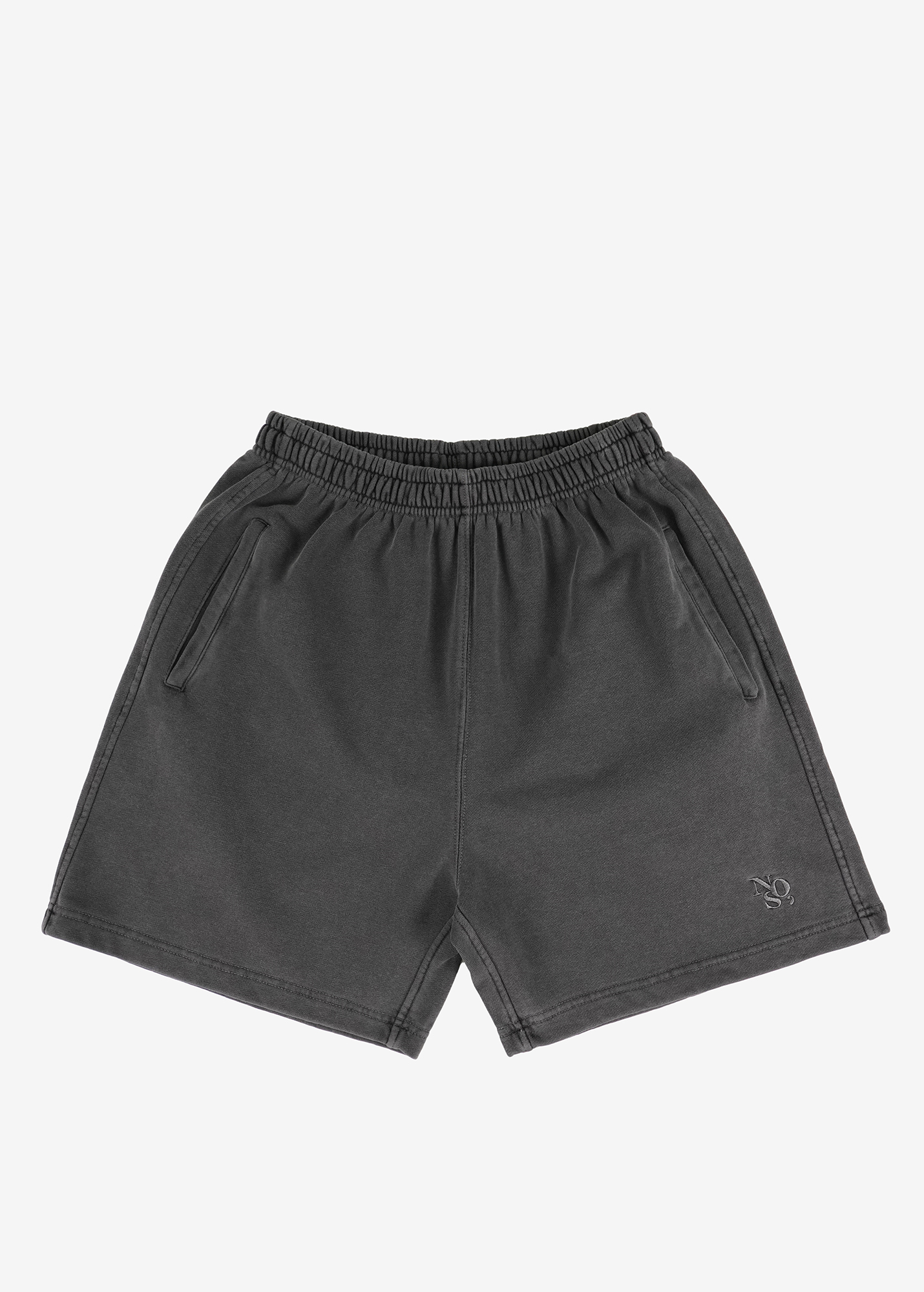 Main Logo Pigment Shorts - Charcoal