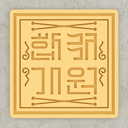 수능 부적 쿠키커터 - 합격 기원 부적 UT035 / 기원 응원 문구 / 구키틀 모양틀 아이싱 / 주문제작 3D쿠키커터