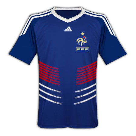 [일시특가]프랑스 10-11 홈 저지 반팔/유소년사이즈/ 아디다스 유럽직수입/당일발송/ 10-11 France Home Shirt