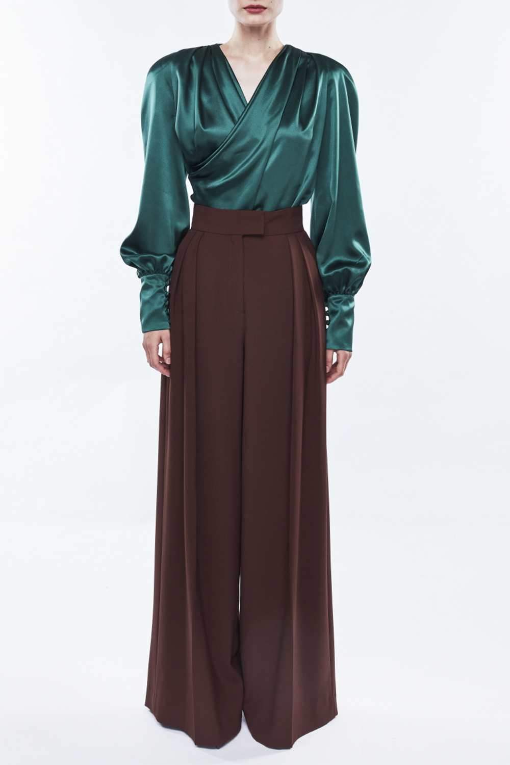 TWO TUCK WIDE PANTS