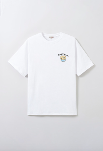 SPAO x YURANG BROKEN BEAR 망그러진 곰 短袖T恤_WHITE