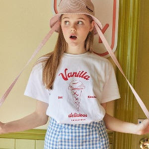 [雪炫,Krystal同款] 韓國 DE VANILLA TEE (WHITE)