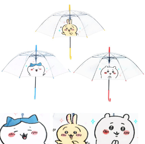 [韓國限定] CHIIKAWA 小可愛 透明雨傘 長傘