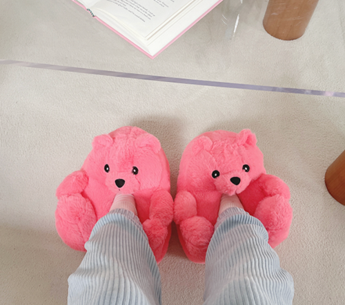 BigBig Bear Room Shoes 粉色 (free size:225 - 250size)