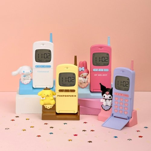 [韓國限定] Sanrio Retro Table Clock 復古手機座檯時鐘_全4種