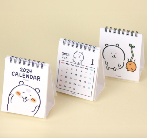 [韓國限定] JOKE BEAR 白熊 自嘲熊 Mini Desk Calendar 2024 迷你檯曆