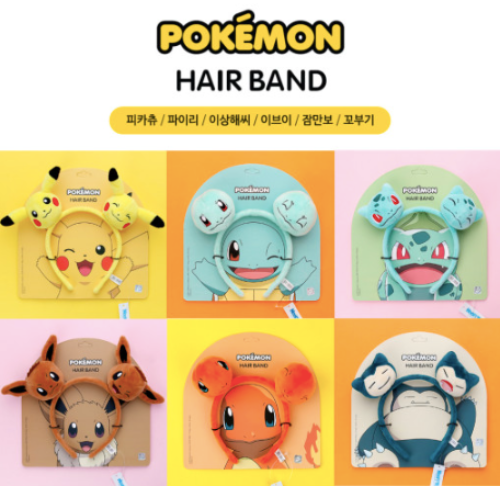 [韓國限定] Pokemon 寶可夢 公仔頭飾 頭箍_全6種