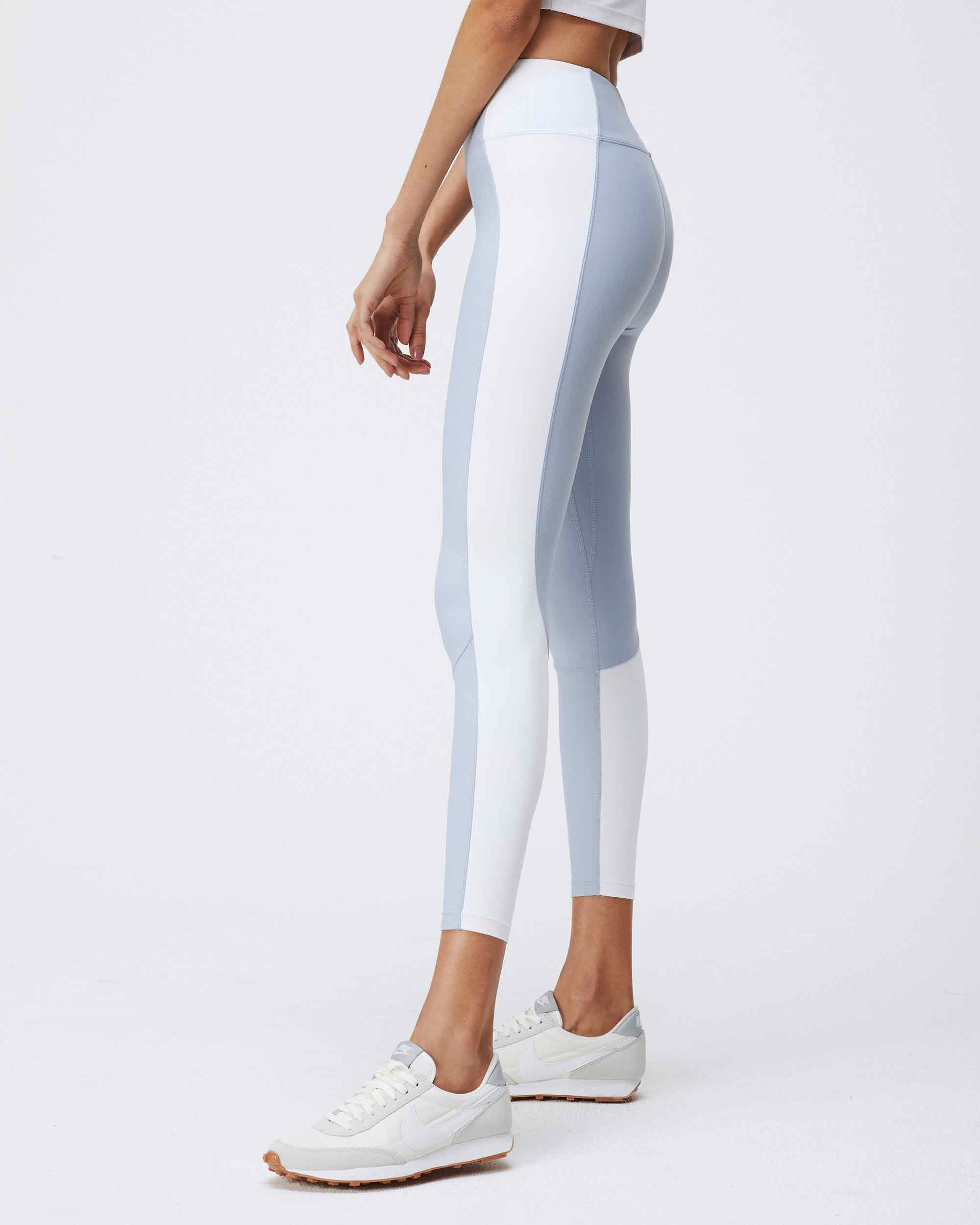 ALEX LEGGINGS CLOUDY BLUE &amp; WHITE COMBO