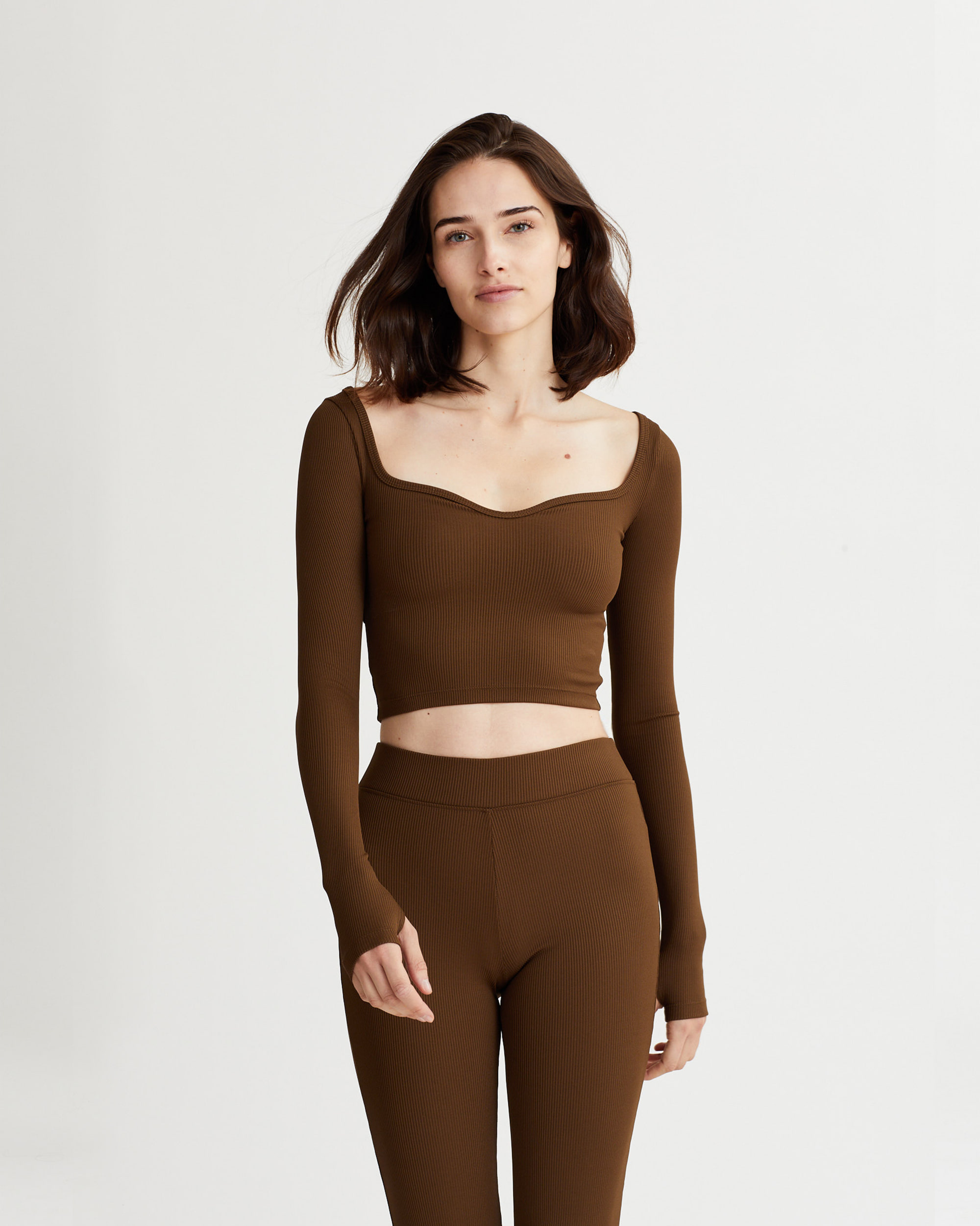 TALIA TOP OLIVE BROWN