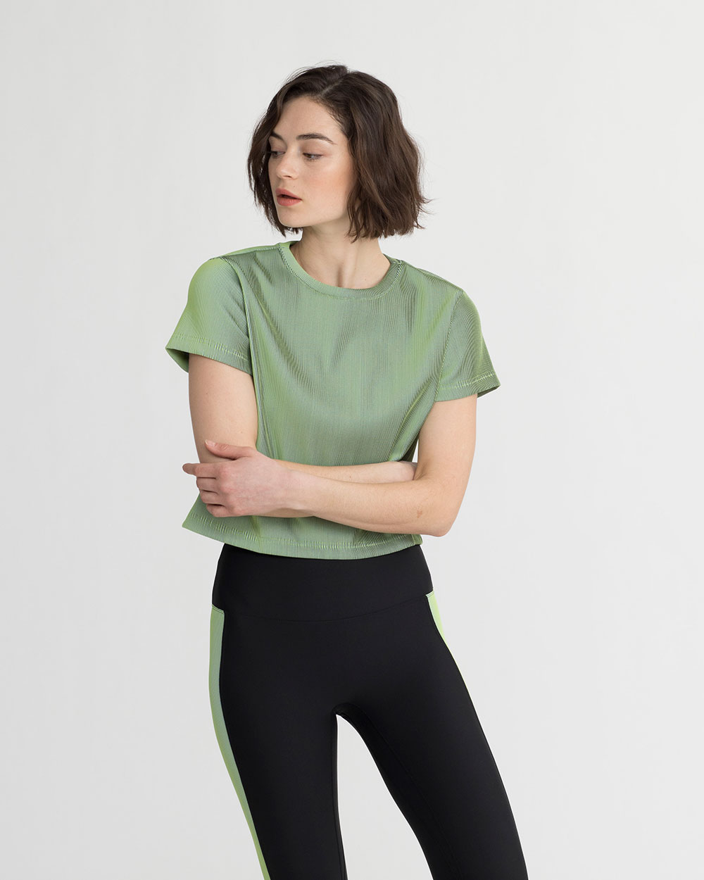 MELFORD TOP IRIDESCENT LIME GREEN