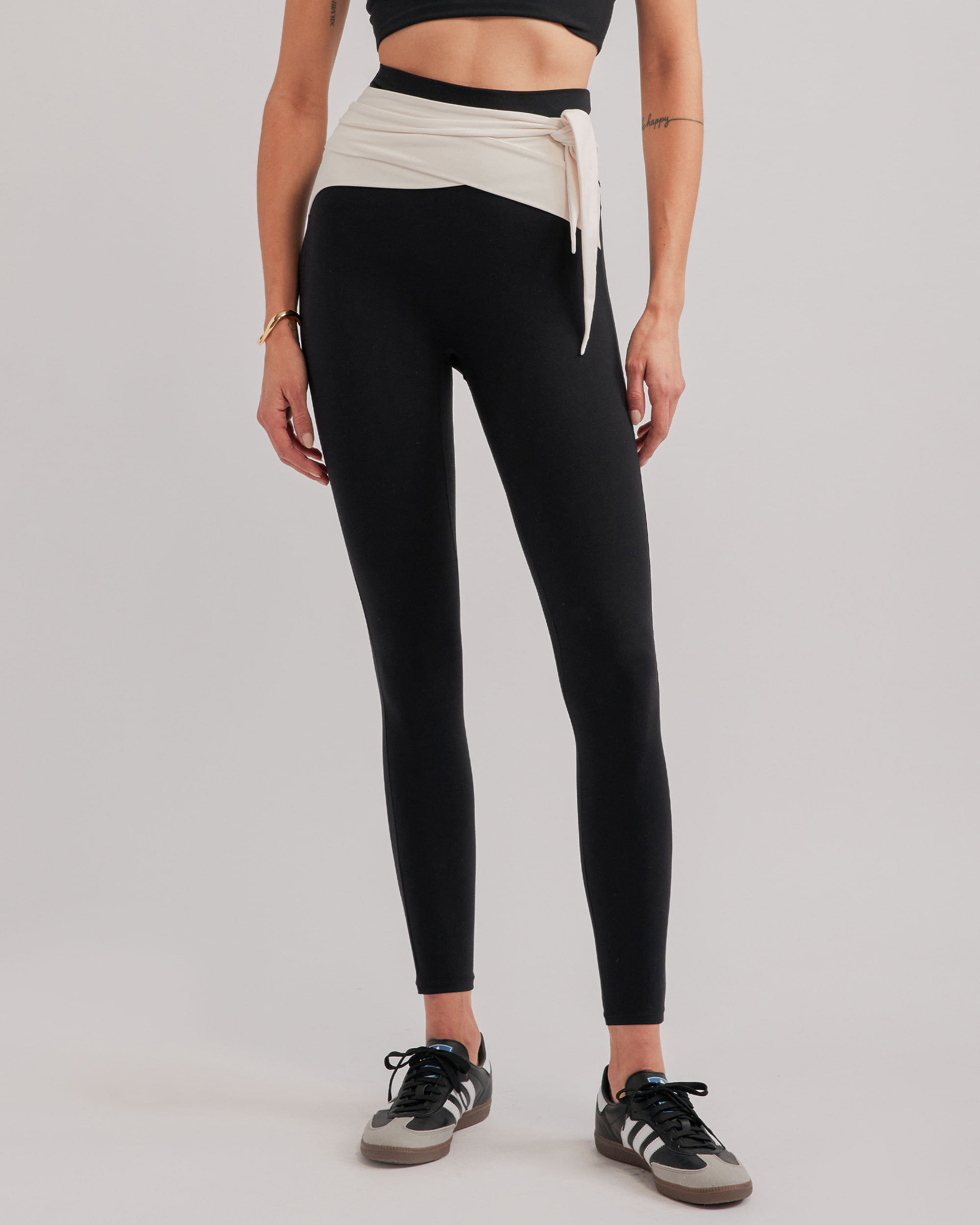 OSCAR LEGGINGS BLACK &amp; CREAM COMBO