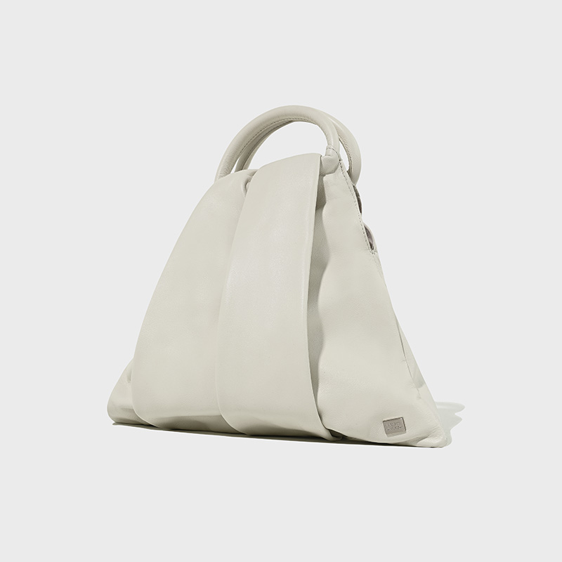 Clam mini tote bag WHITE