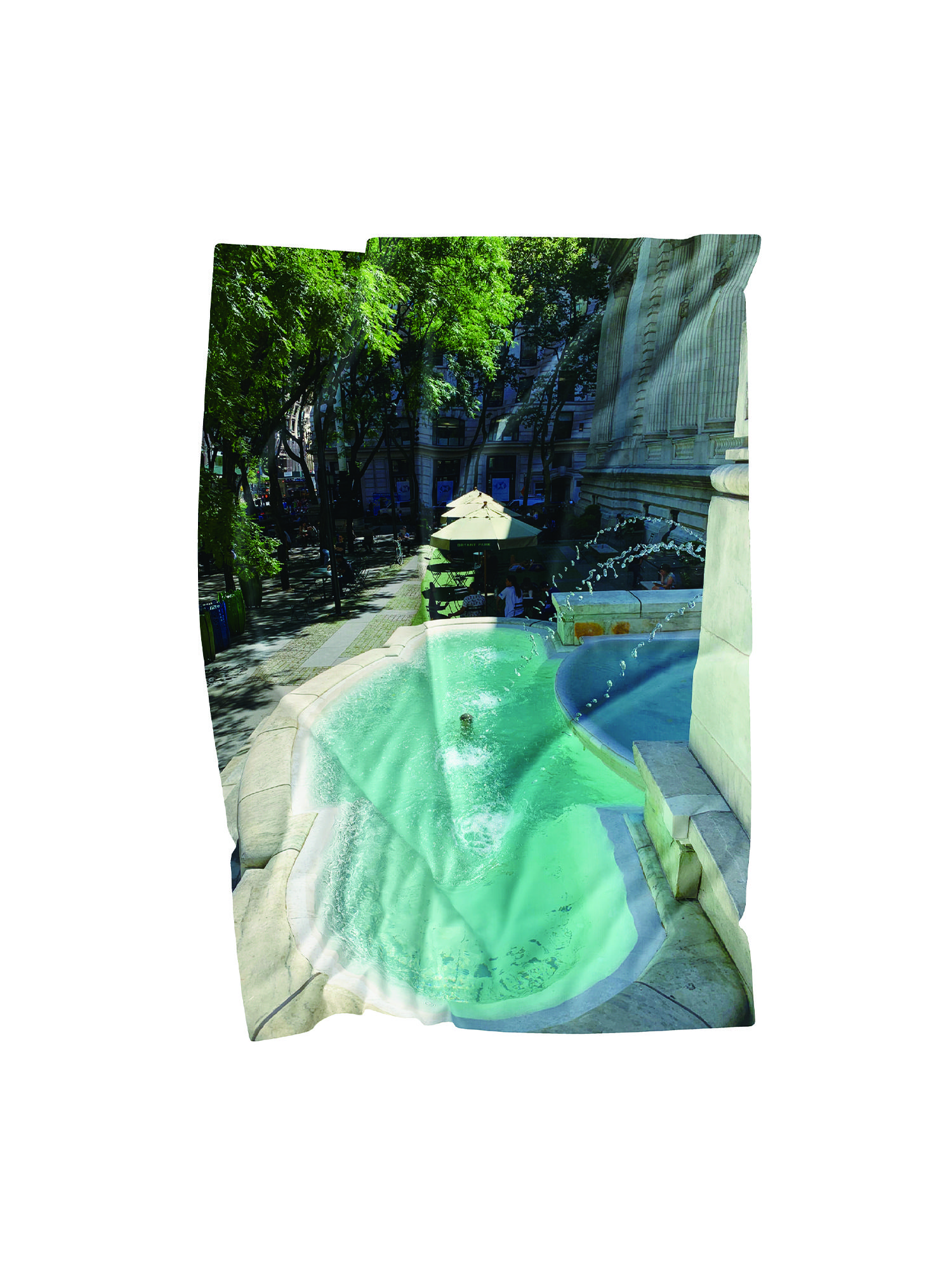 A Fountain: Chiffon Fabric Poster