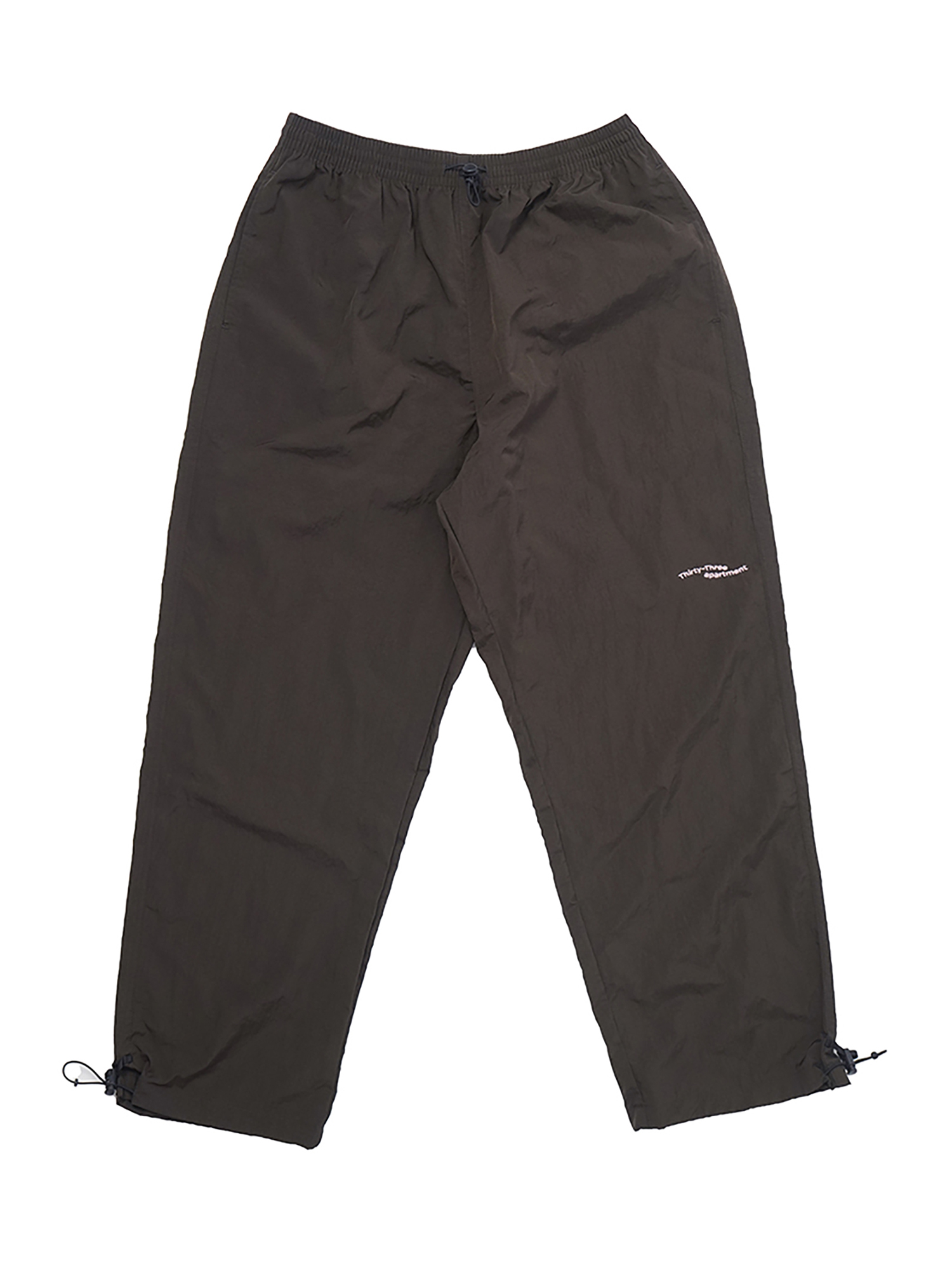 Logo Nylon Pants - Brown