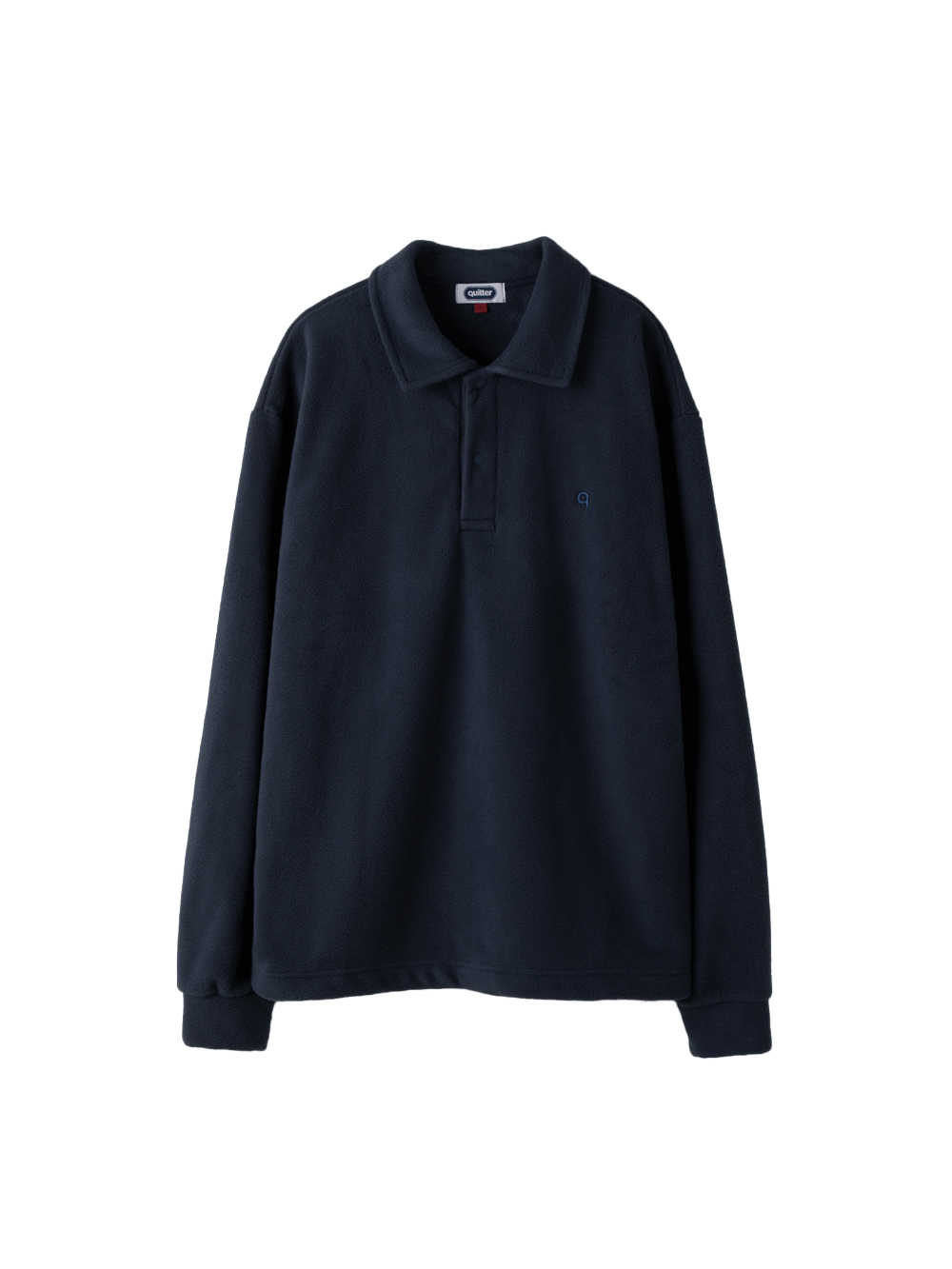 Fleece Pique Shirt - Navy