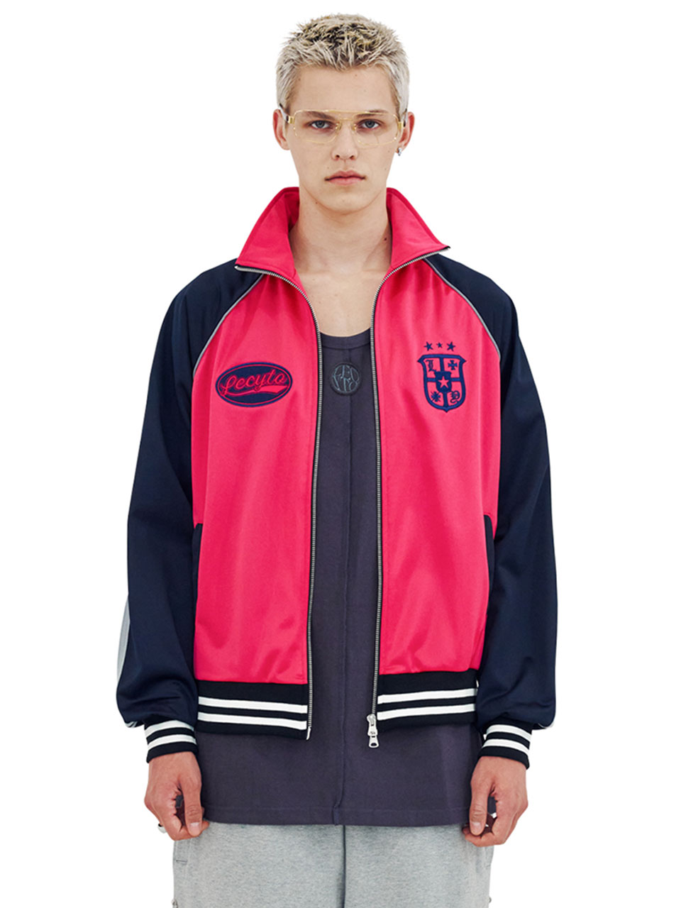 Varsity Tracktop - Pink