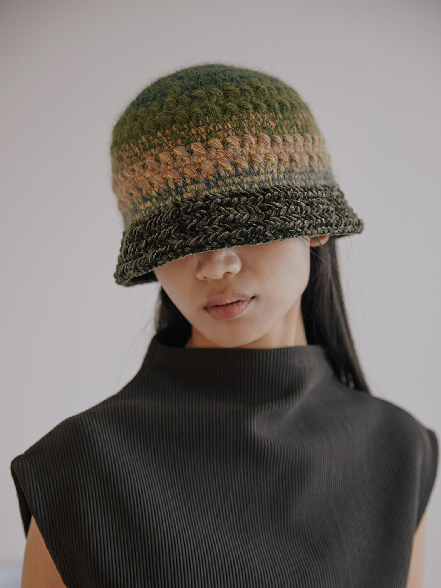 Herringbone Bucket Hat - Mountain