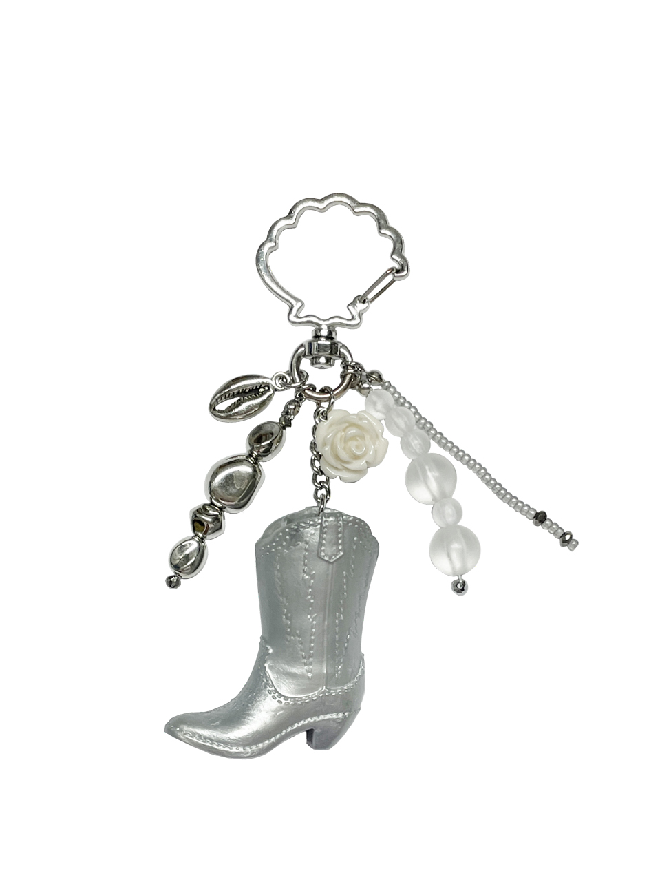 Vintage Silver BOOTS Keyring