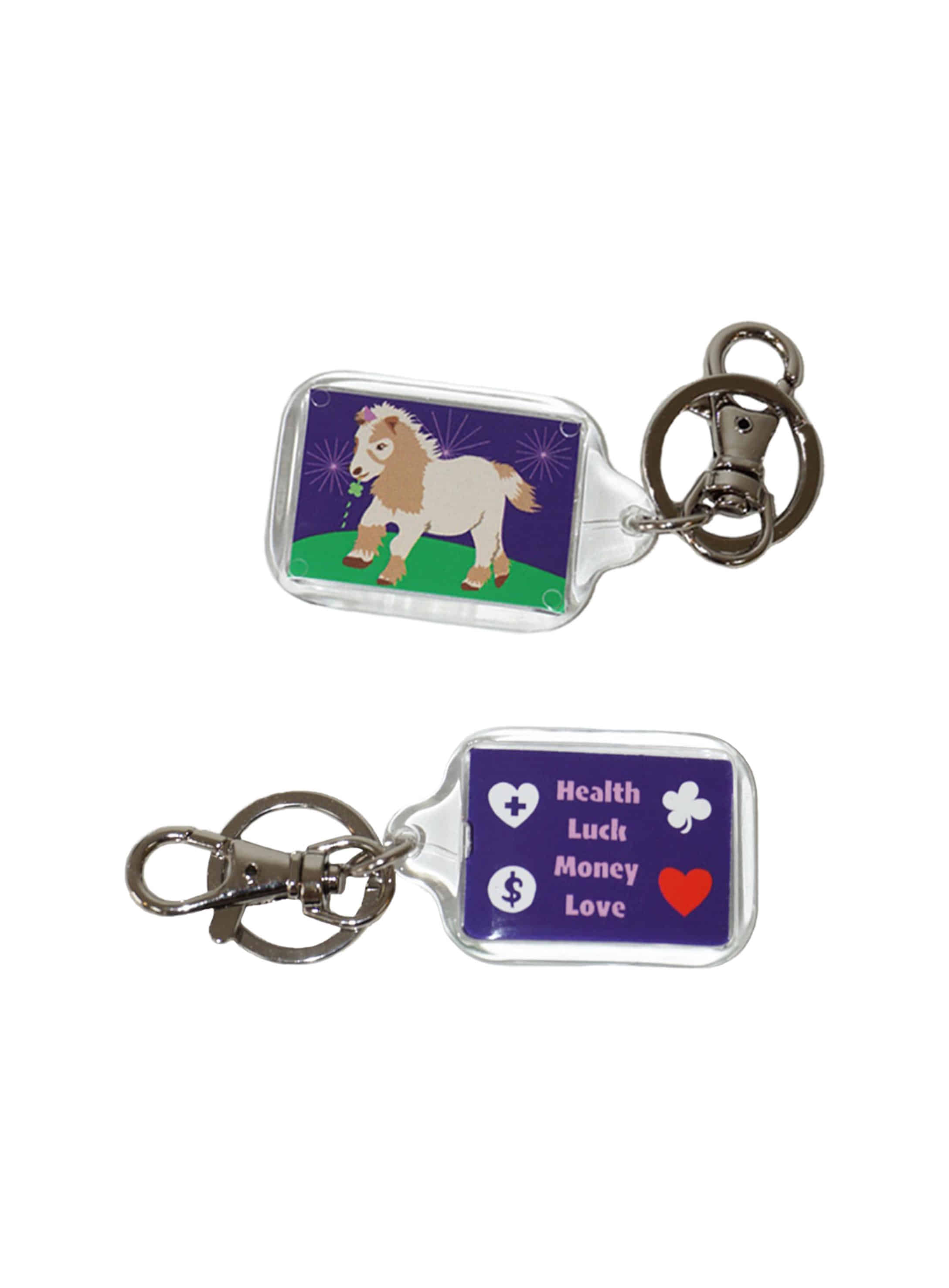 777 Pony Keyring