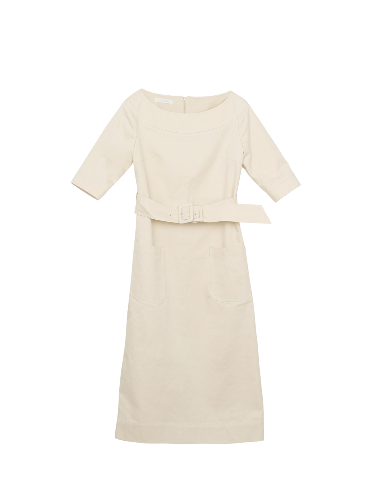 Stitch Point Dress - Cream