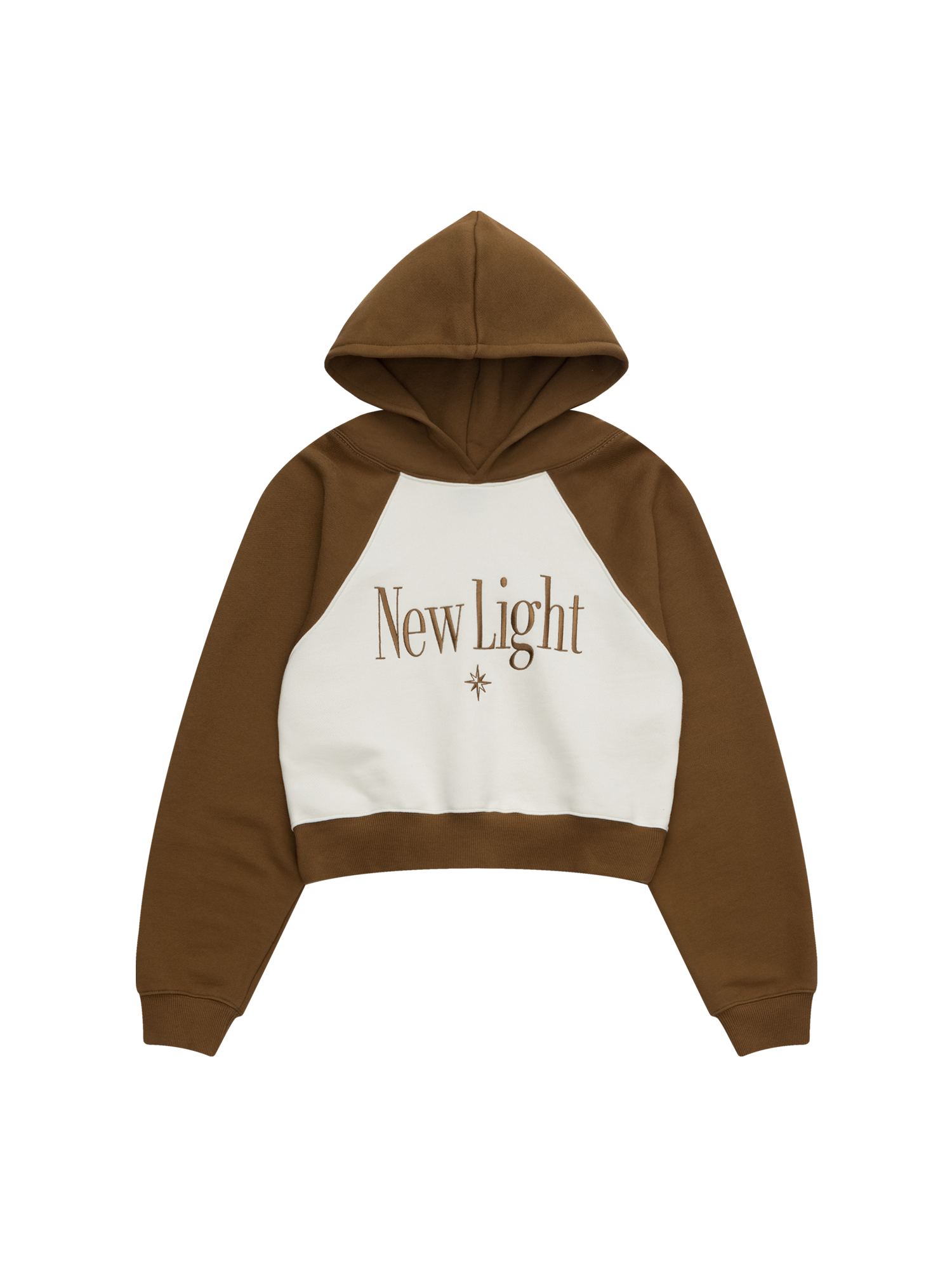 New Light Raglan Hoodie - Mocha Brown