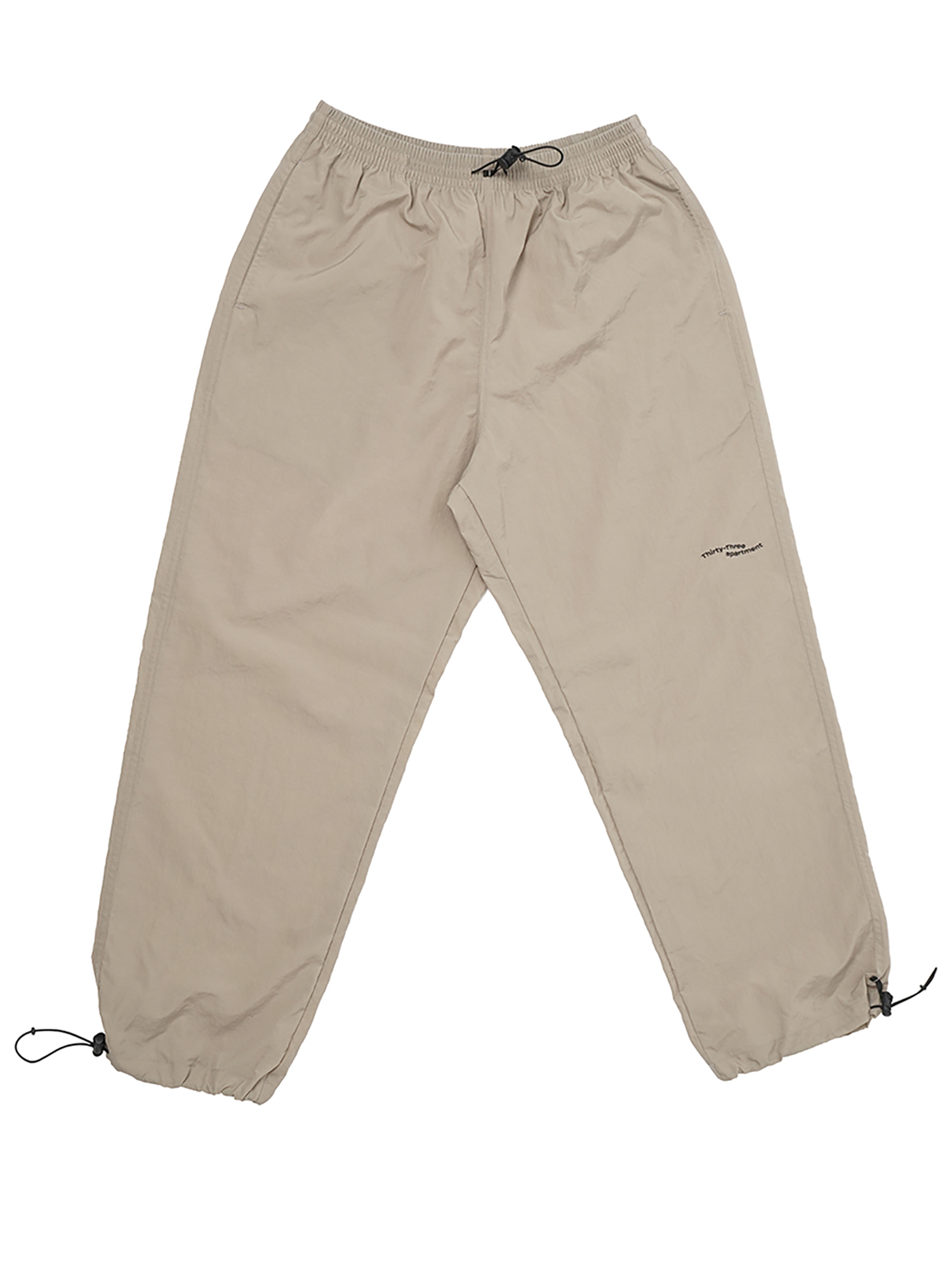 Logo Nylon Pants - Beige