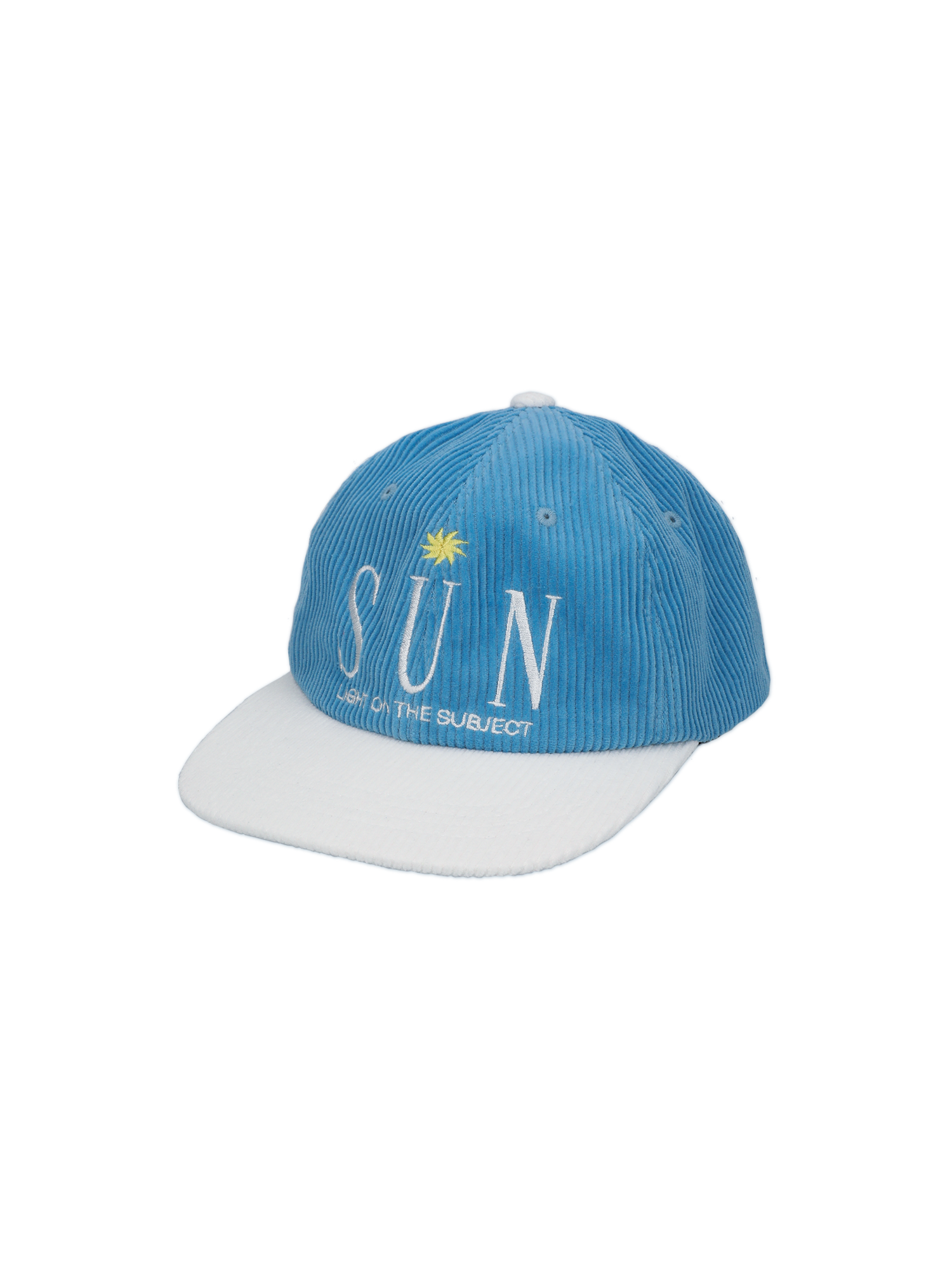 Sun Corduroy Cap - Blue &amp; White