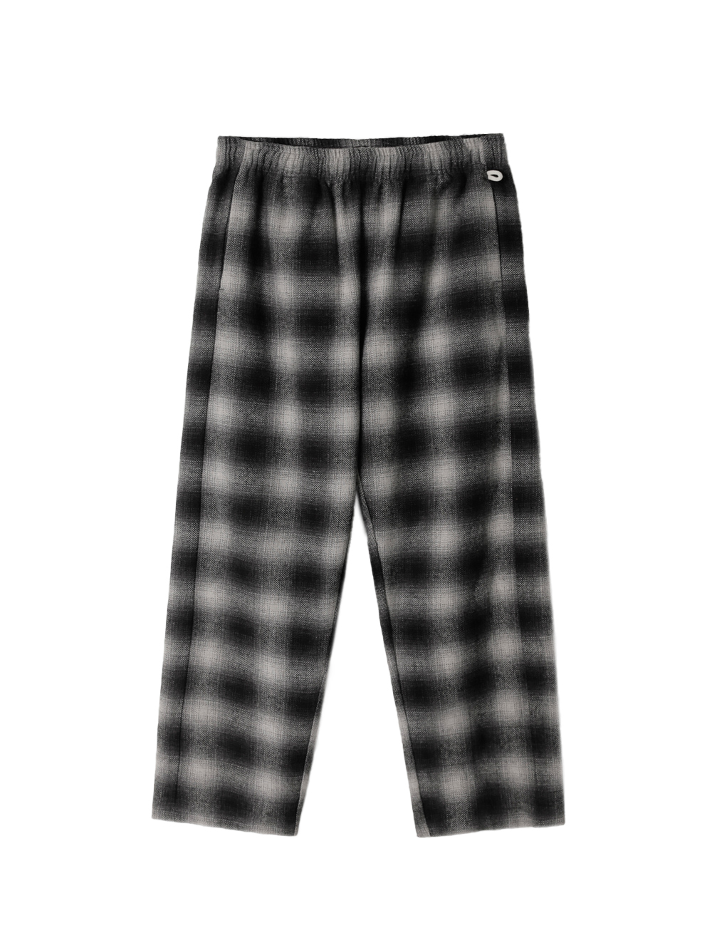 Plaid Check Pants - Black