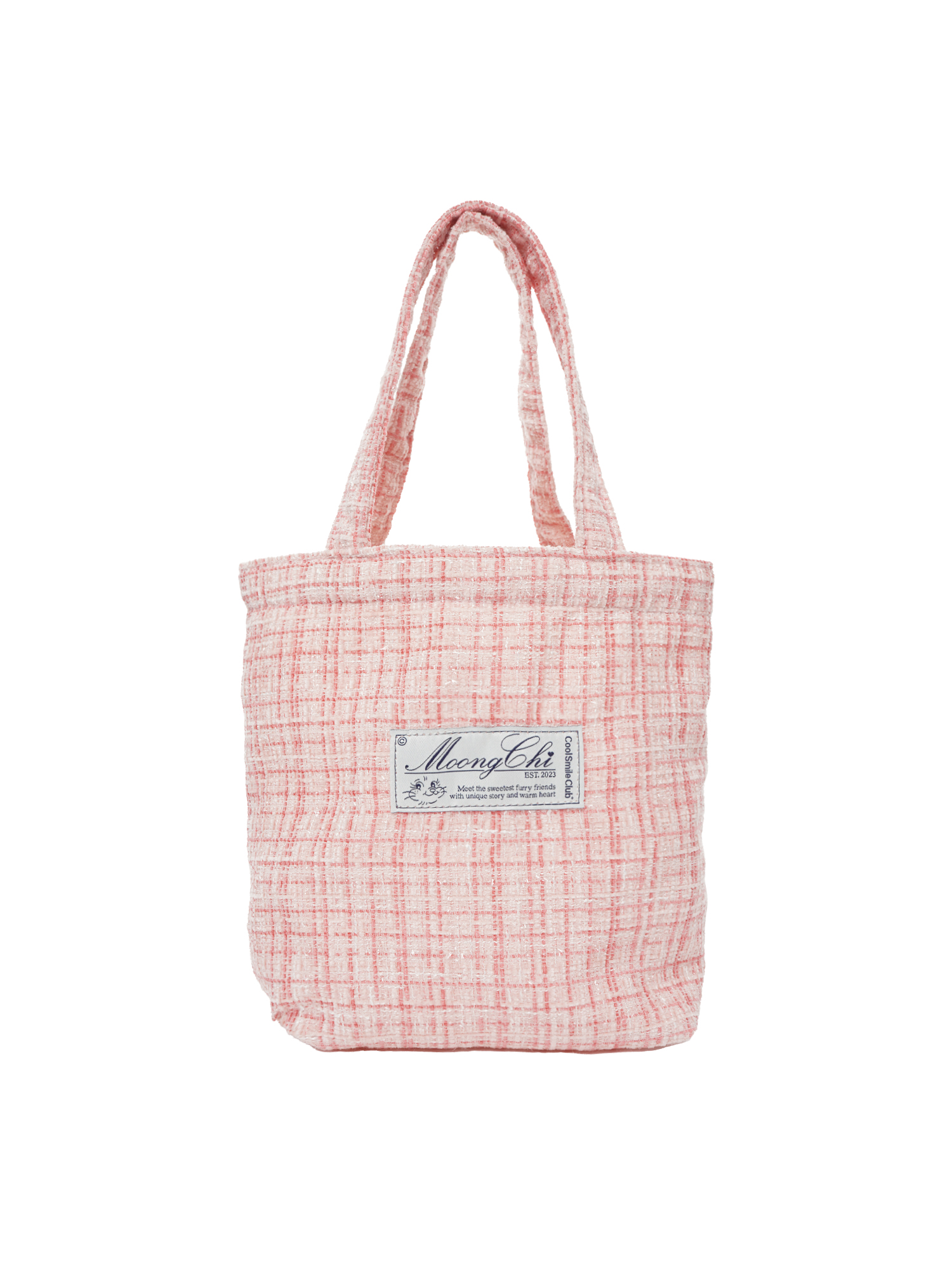 Moongchi Tweed Tote - Pink