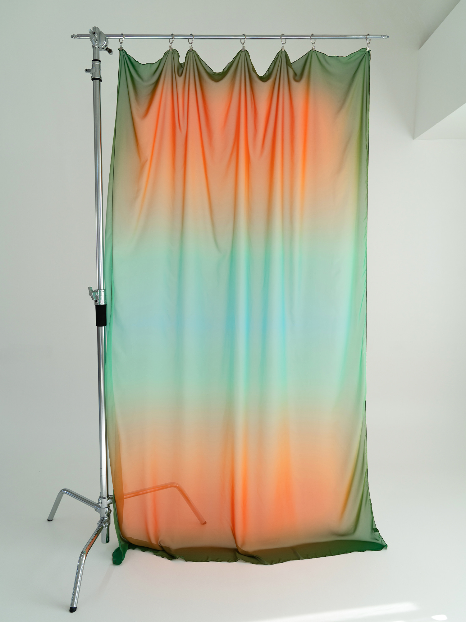 Gradation Chiffon Curtain - Mint&amp;Green