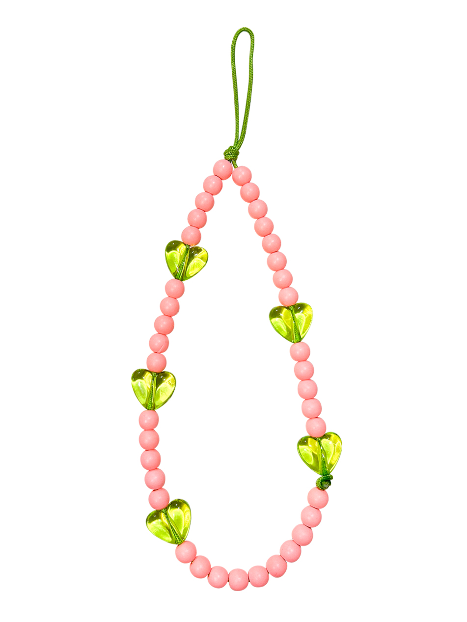 Neon Hearts Phone Strap