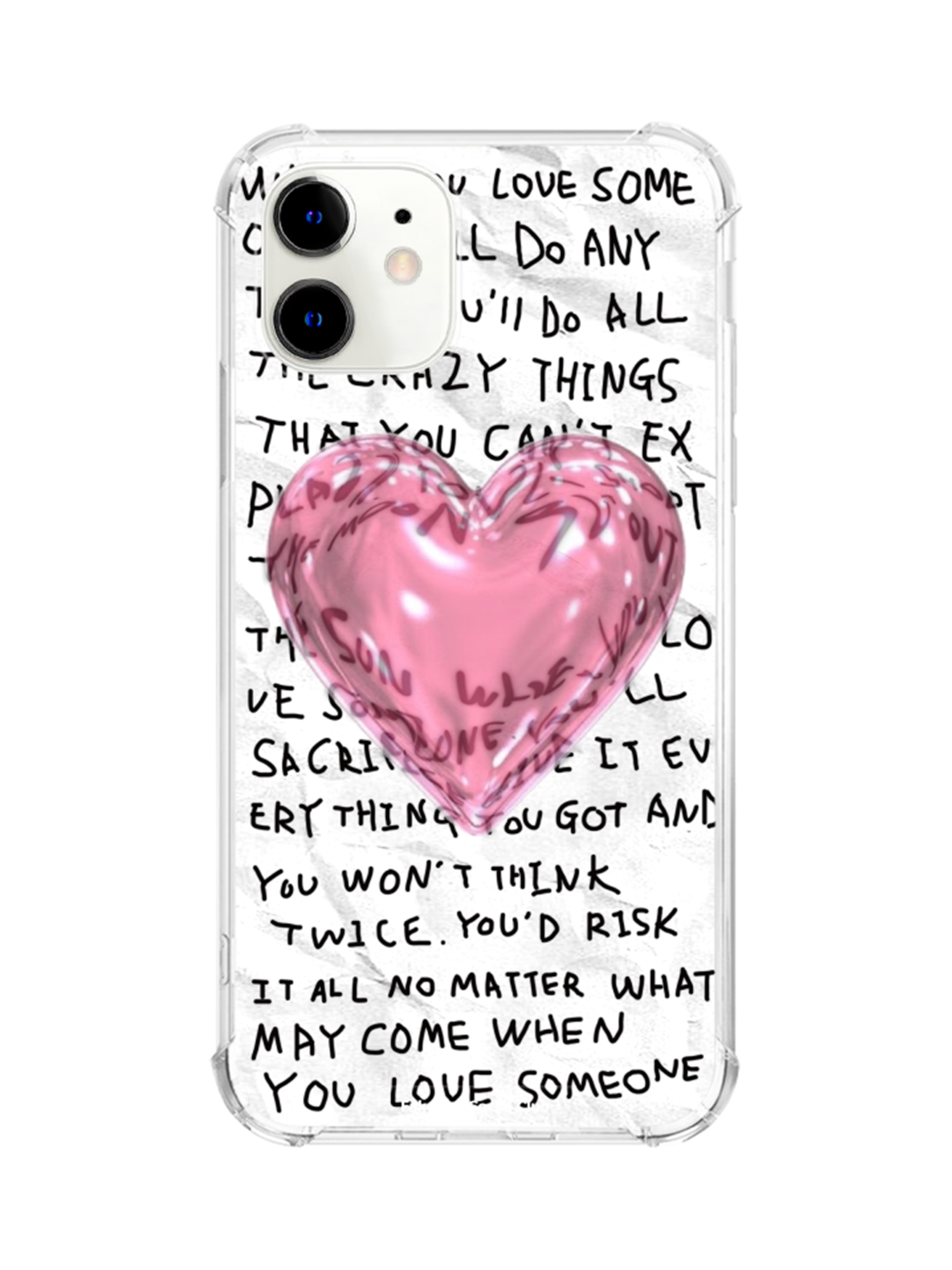 Letter &amp; Heart Jellycase