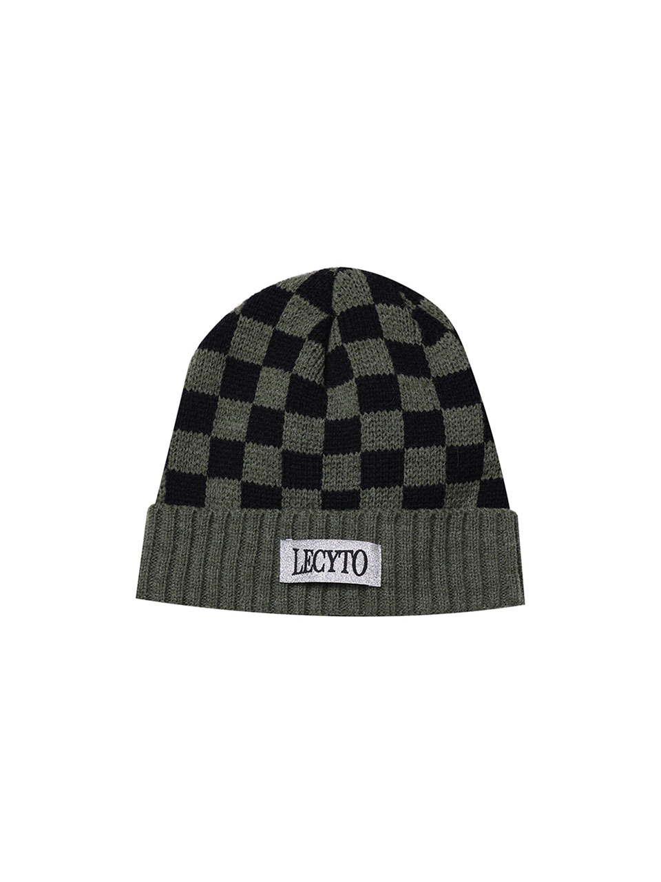 Checkerboard Beanie - Khaki