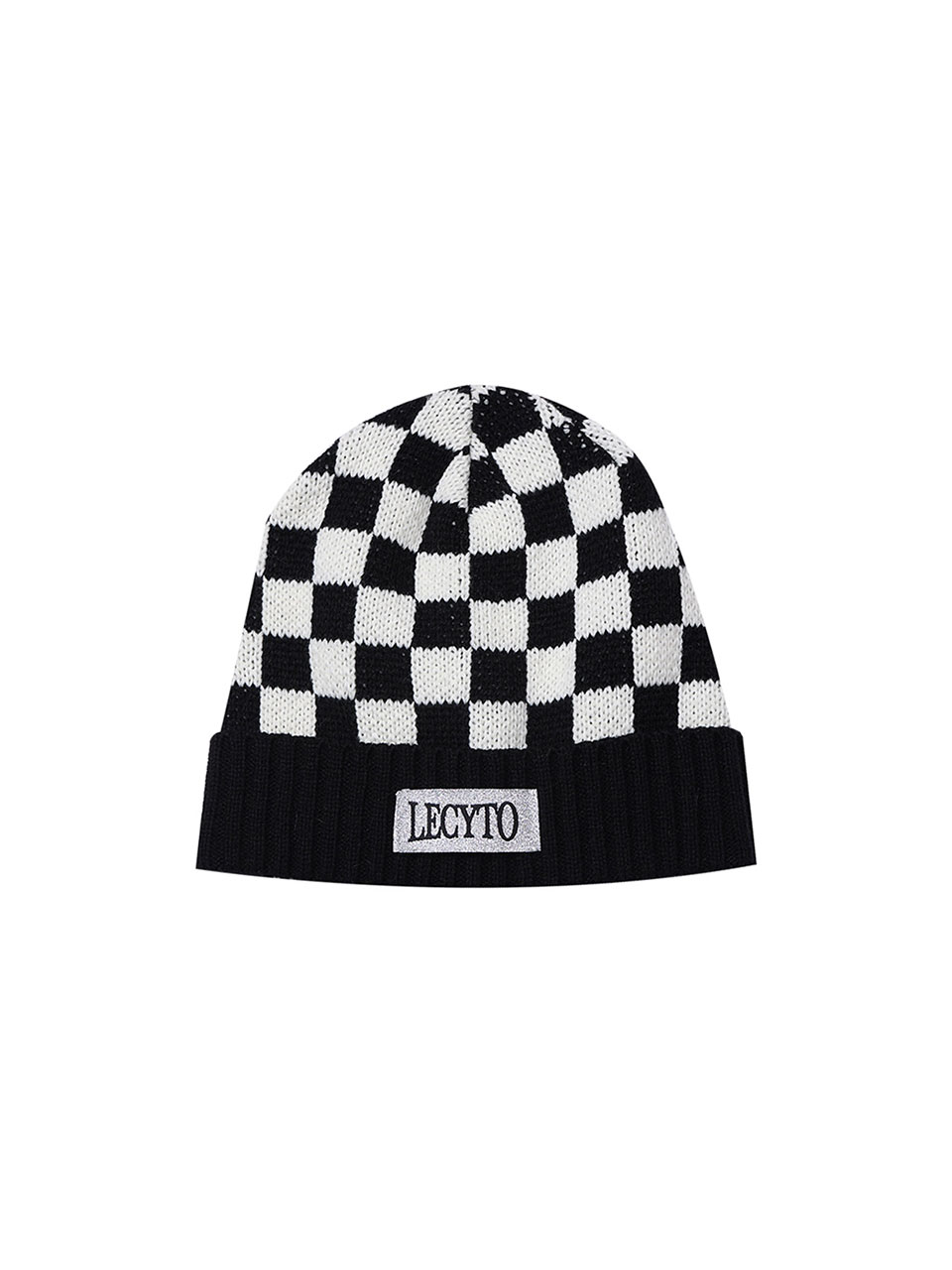 Checkerboard Beanie - Black