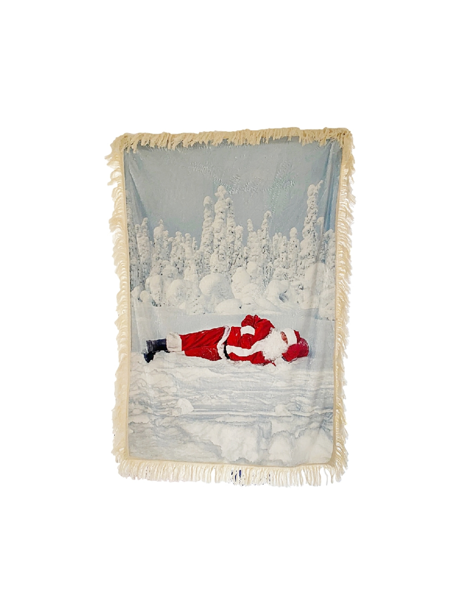 Sleeping Santa Blanket - Vertical