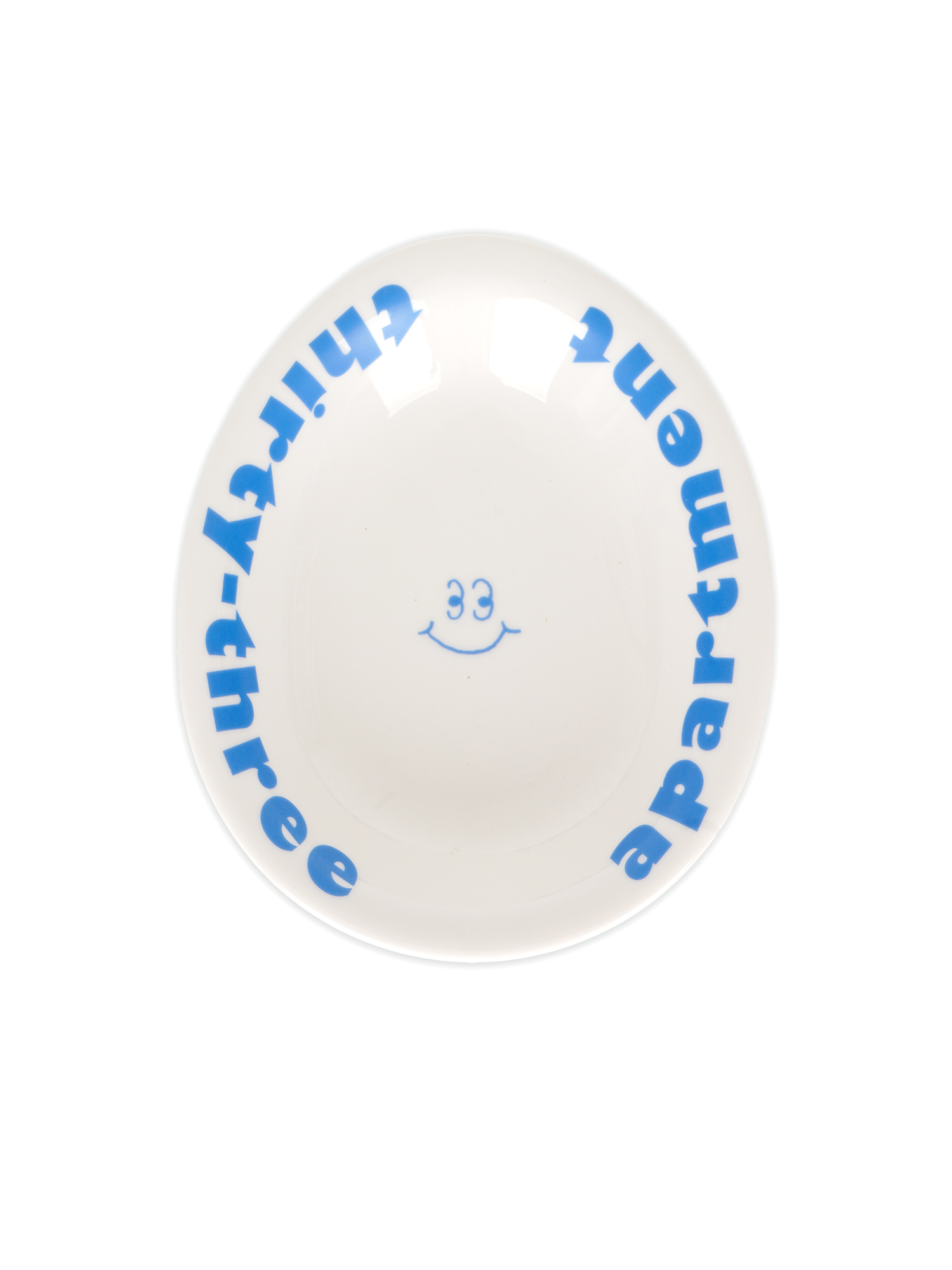 33APT Oval Logo Plate - Blue