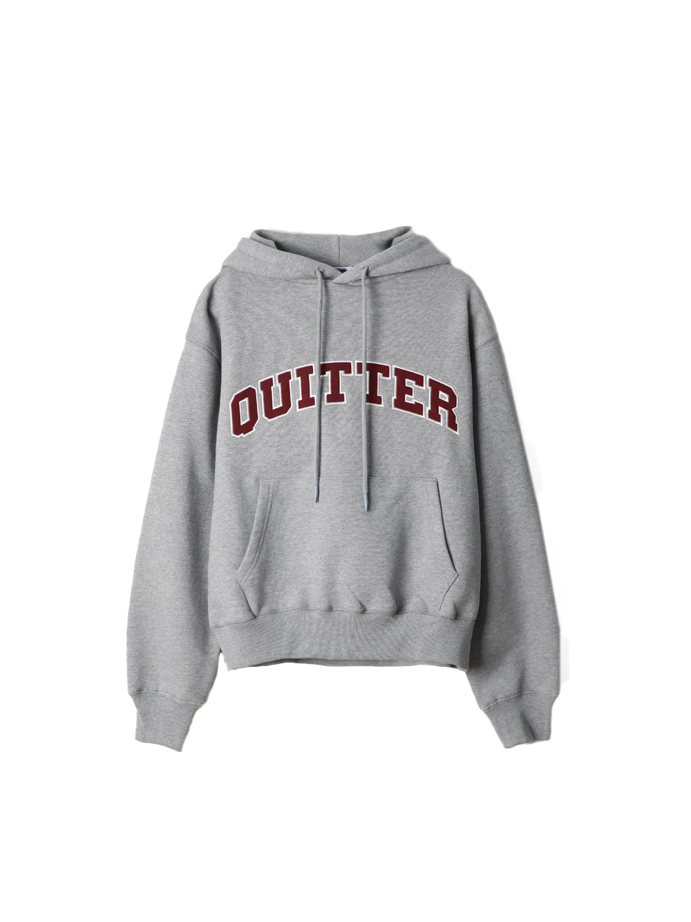 Applique Hoodie - Gray