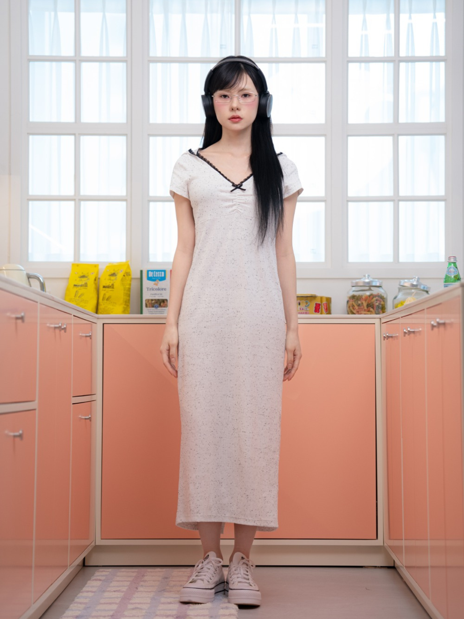 VEILY LONG DRESS [cookie&amp;cream]