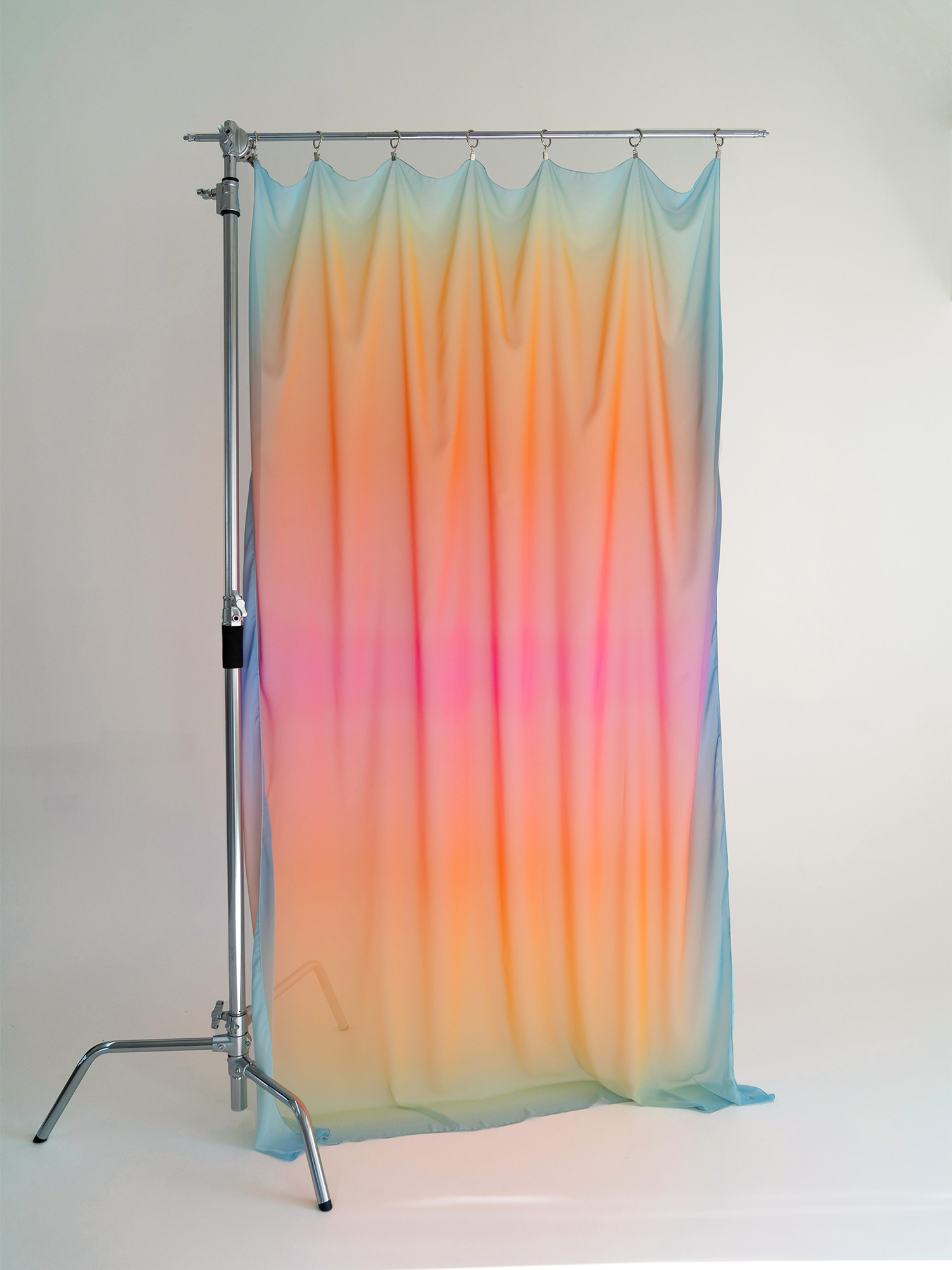 Gradation Chiffon Curtain - Pink&amp;Sky