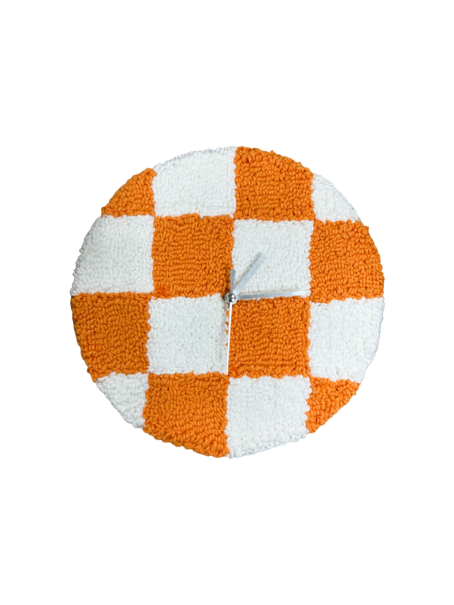 Checkerboard Silent Tufting Wall Clock