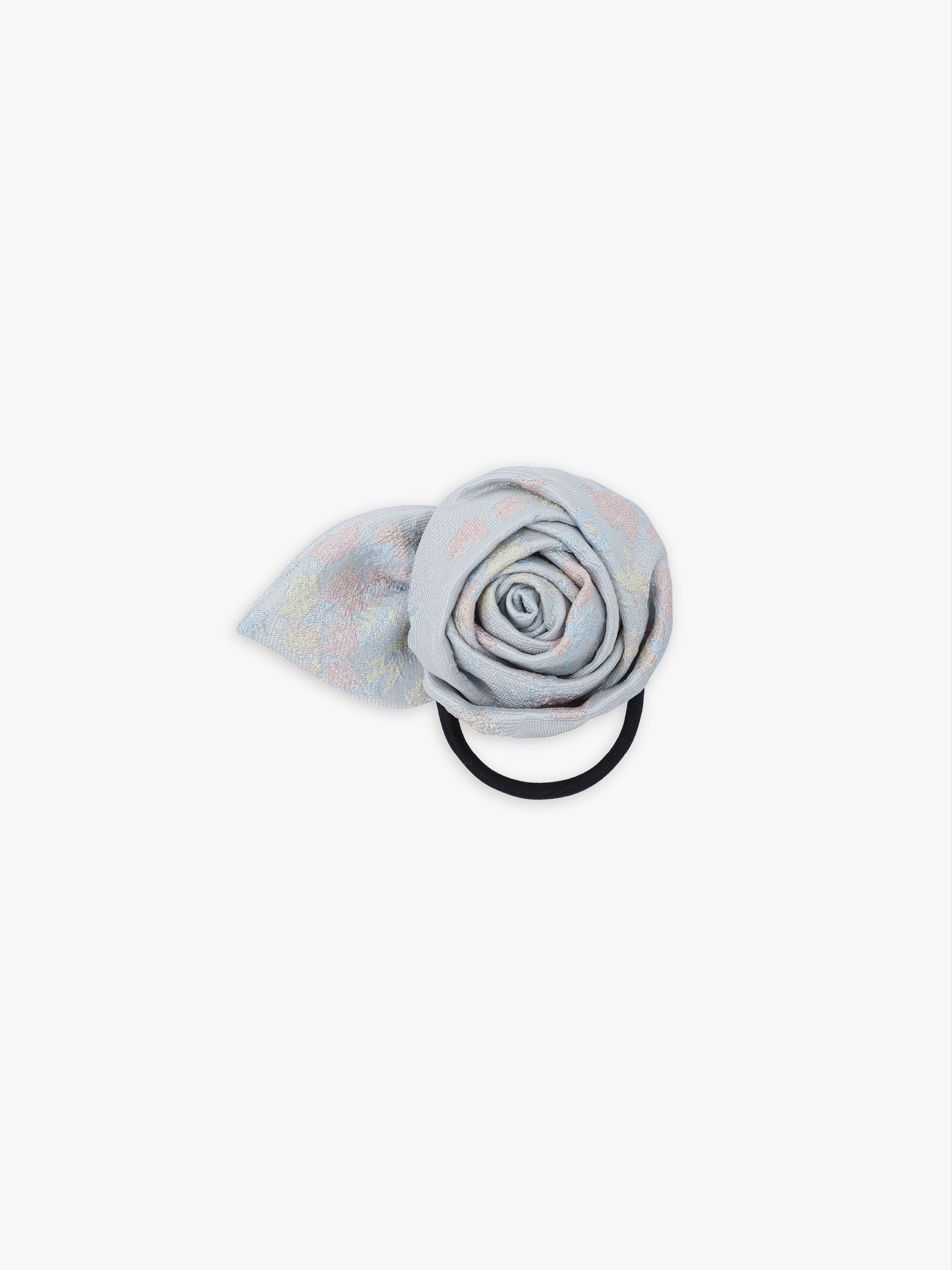 Rose Rosy Hair Tie - Garden Blue