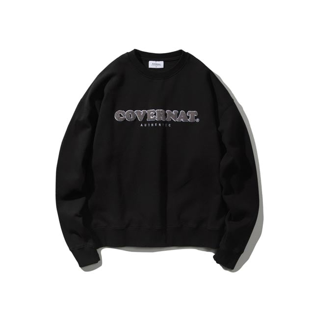 커버낫COOPER LOGO CREWNECK 블랙맨투맨