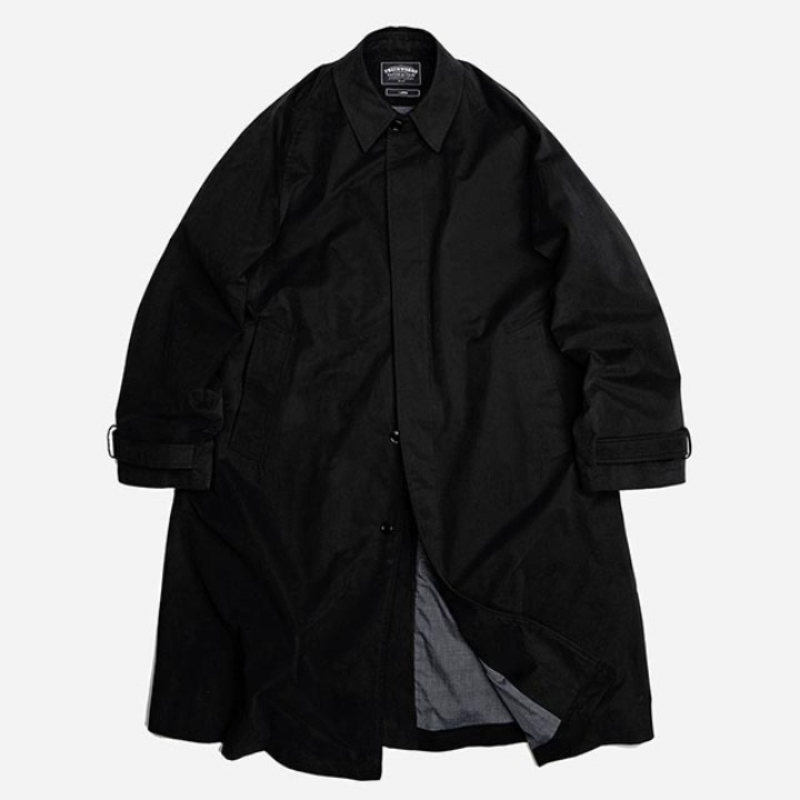 프리즘웍스Oversized balmacaan coat 블랙코트 발마칸코트