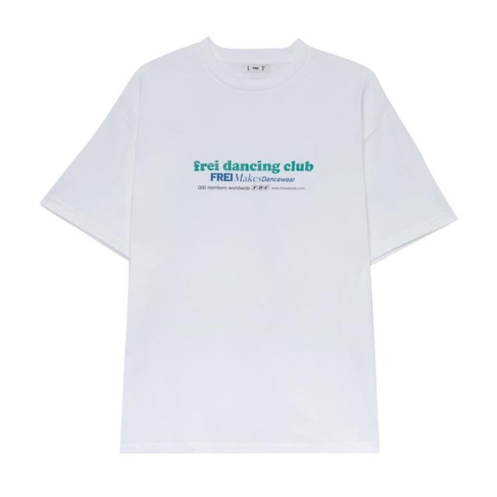 프라이SLOGAN T-SHIRT 화이트반팔 반팔티